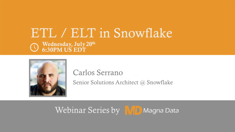 Etl elt in snowflake magna data